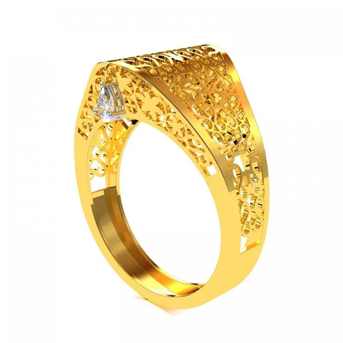 Buy Online 18k Yellow Gold Piaget Cocktail Ring By 49jewels