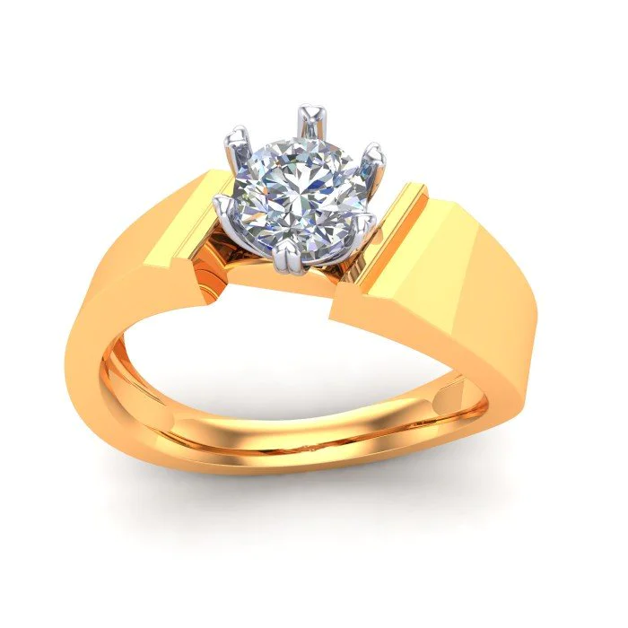 Buy Simple Solitaire Diamond Finger Ring Online | ORRA