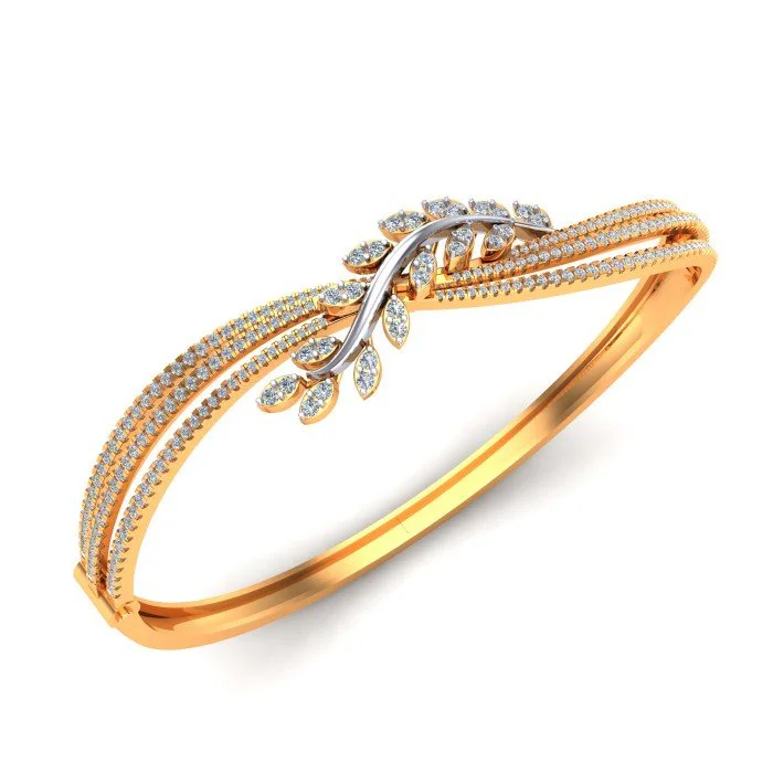 Alloy Golden American Diamond Kada Bracelet at Rs 800/piece in Mumbai | ID:  24100458291